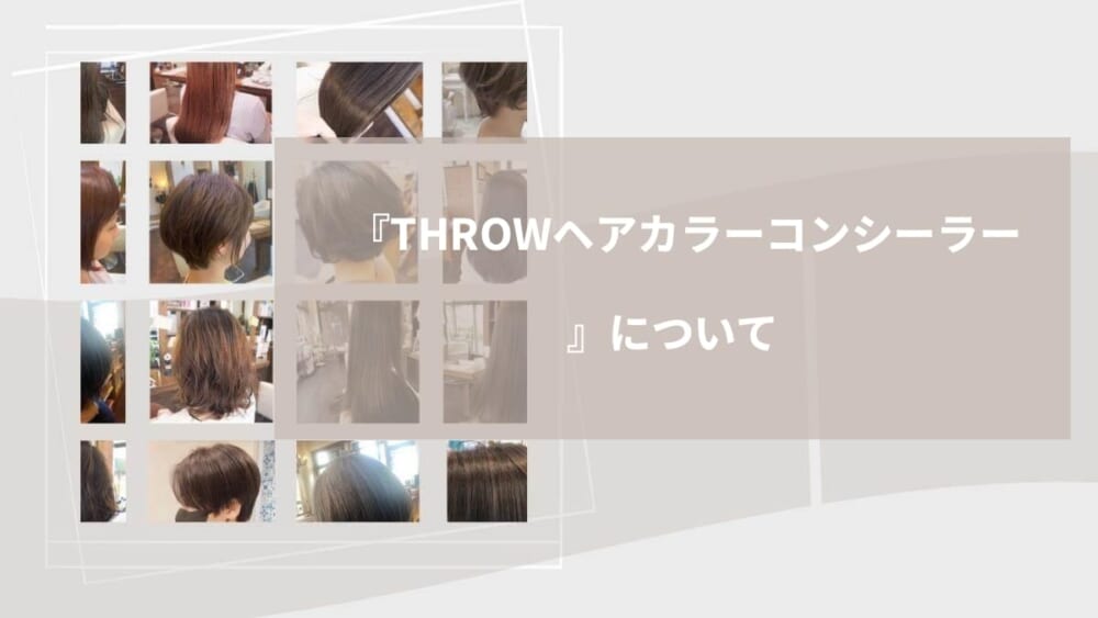 『THROWヘアカラーコンシーラー』について