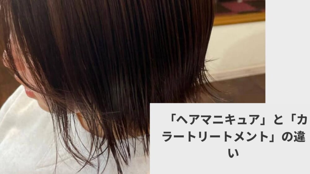 「ヘアマニキュア」と「カラートリートメント」の違い